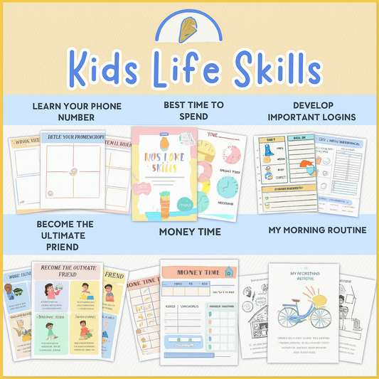Emotional Learning Printables for Kids – Life Skills Worksheets Bundle